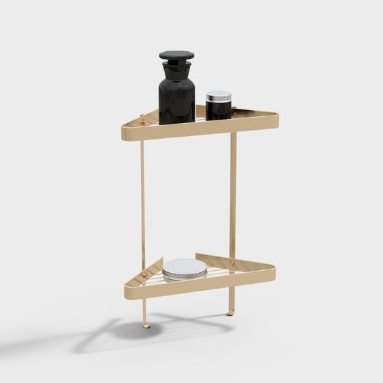 Triangular Storage Rack 3D model for Modern Aesthetic