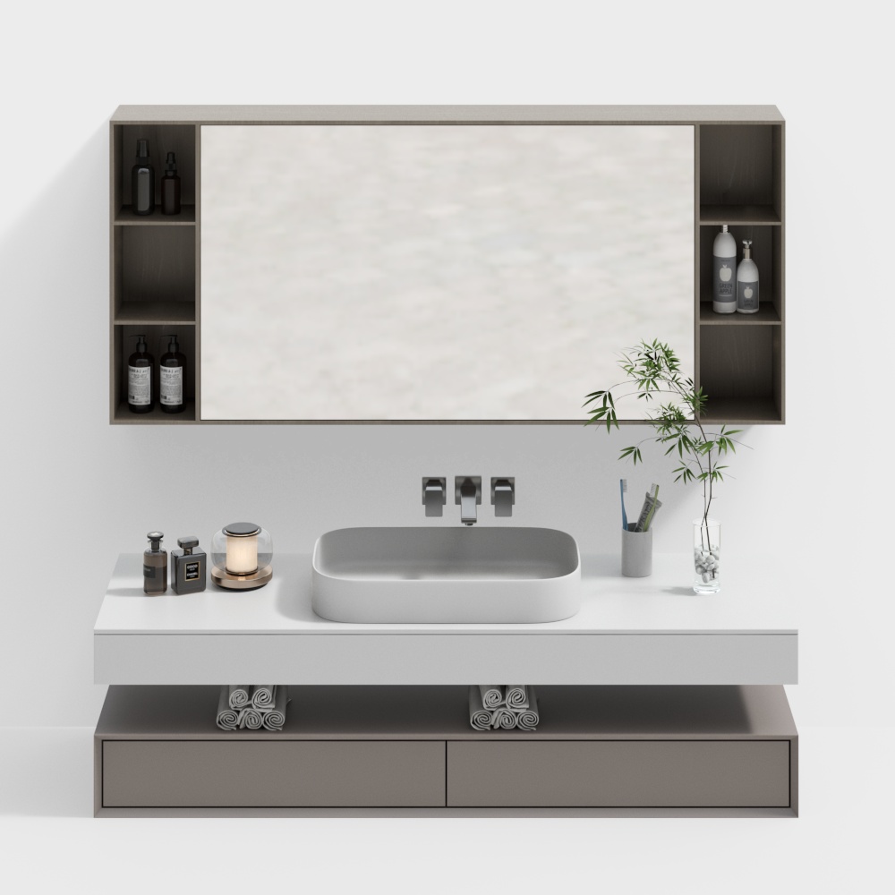 Gabinete de baño moderno