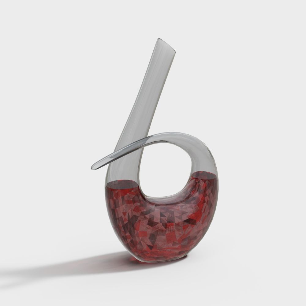 Modern wineware decanter