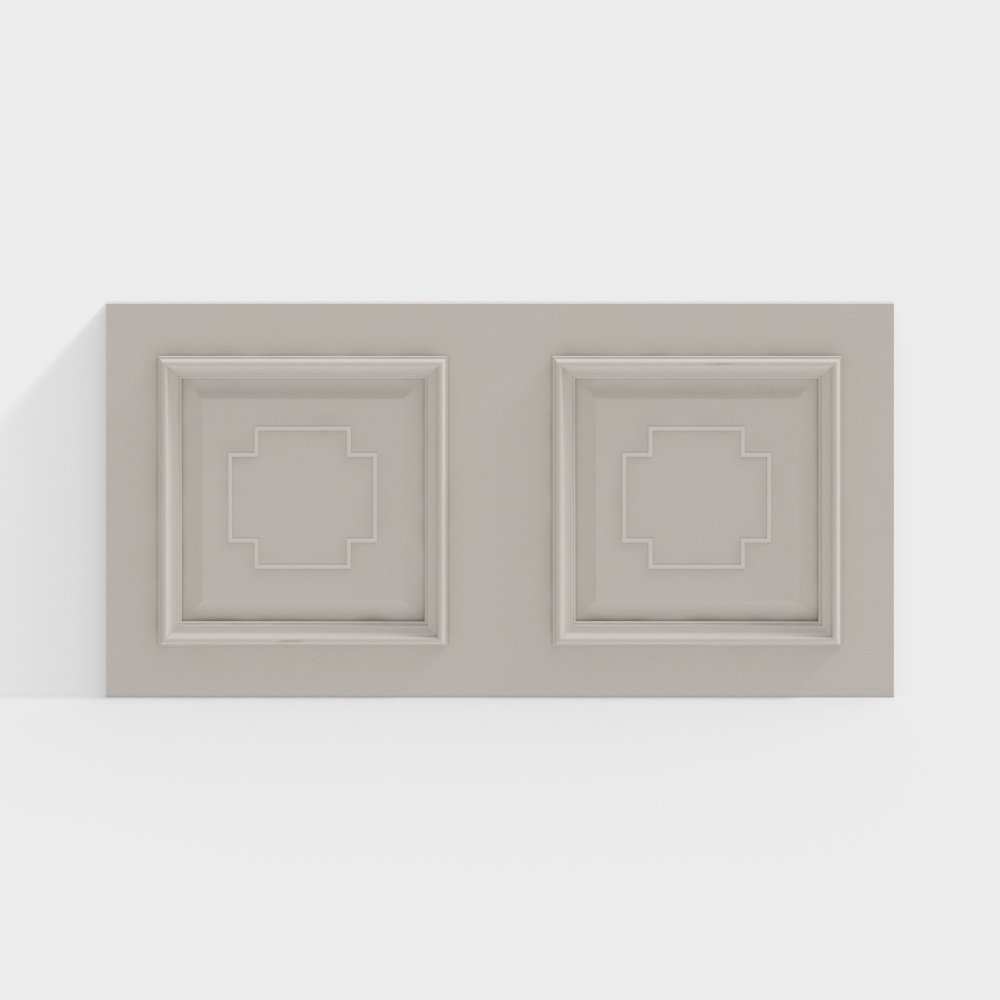 แผ่นผนังปูนปั้นยุโรปแบบเรียบง่าย