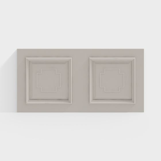 แผ่นผนังปูนปั้นยุโรปแบบเรียบง่าย