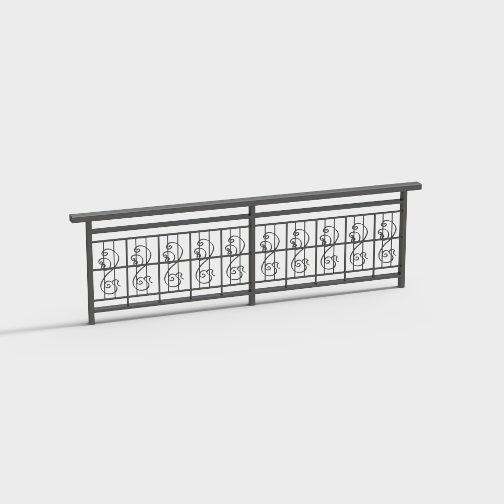 Modern metal guardrail