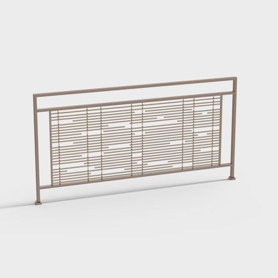 Urban Lattice Fence Low-Poly 3D model for Creative Projects