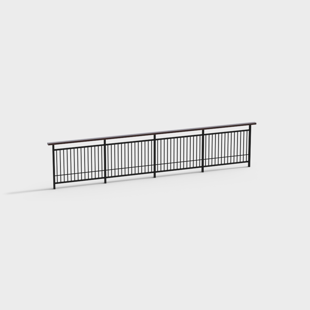 Modern metal guardrail