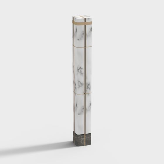 Elegant Marble Column 3D model for Creative Projects