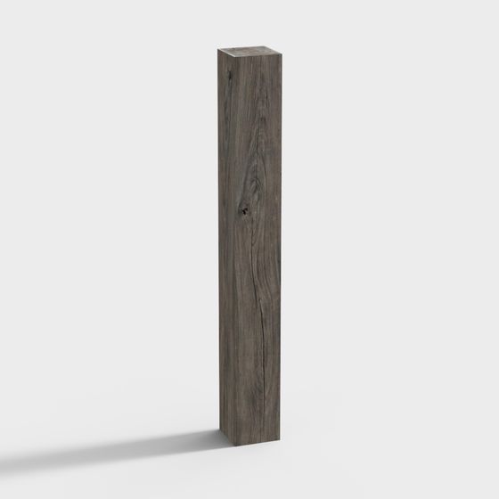 Ancient Wood Column 3D model