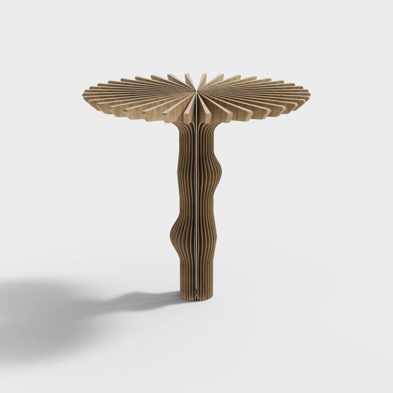 Wind Tree 3D model - Unique Low Poly Design