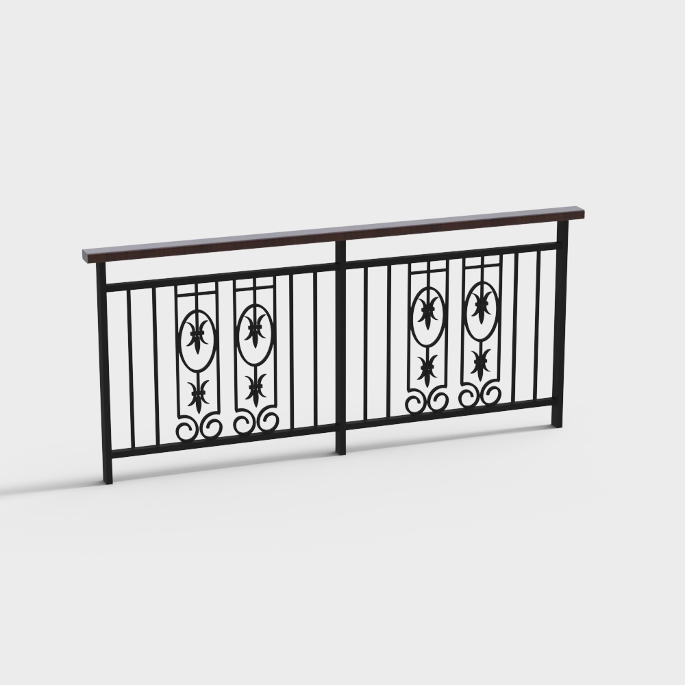 Modern metal guardrail