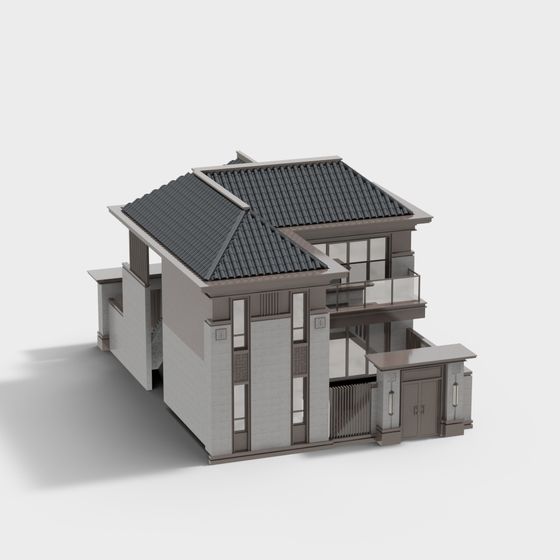 Modern Low-Poly Architectural 3D Model Design