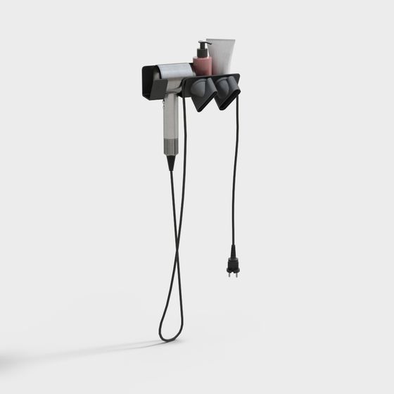 Stylish Bathroom Storage Rack 3D model