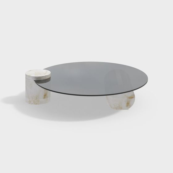 コーヒーテーブルKJS22KGL398青いガラス（在庫切れ）