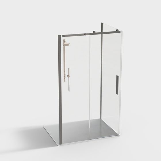 Modern Minimalist Shower 3D model