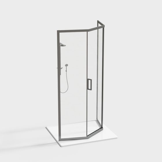 Modern Minimalist Shower 3D model