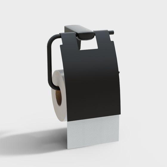 Minimalist Toilet Paper Holder 3D model