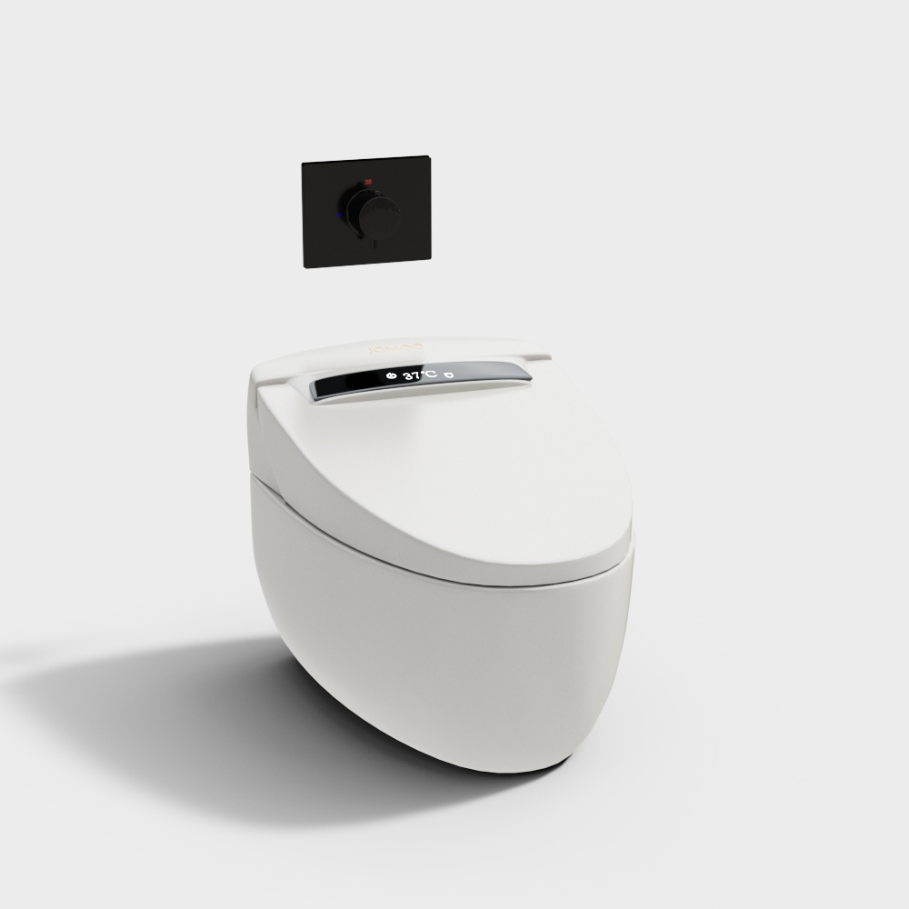 Smart Toilet 3D Model – Modern Low-Poly Design