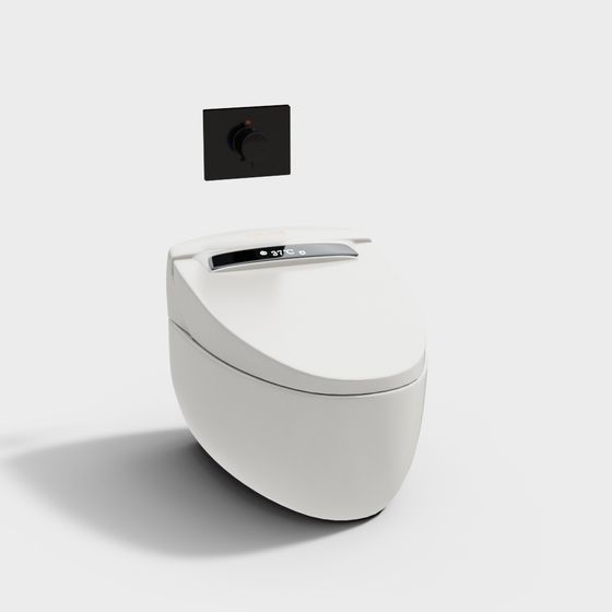 Smart Toilet 3D model for Modern Design