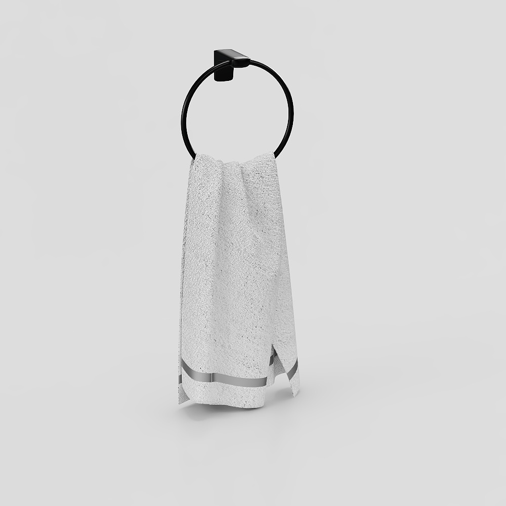 Modern bathroom towel rack