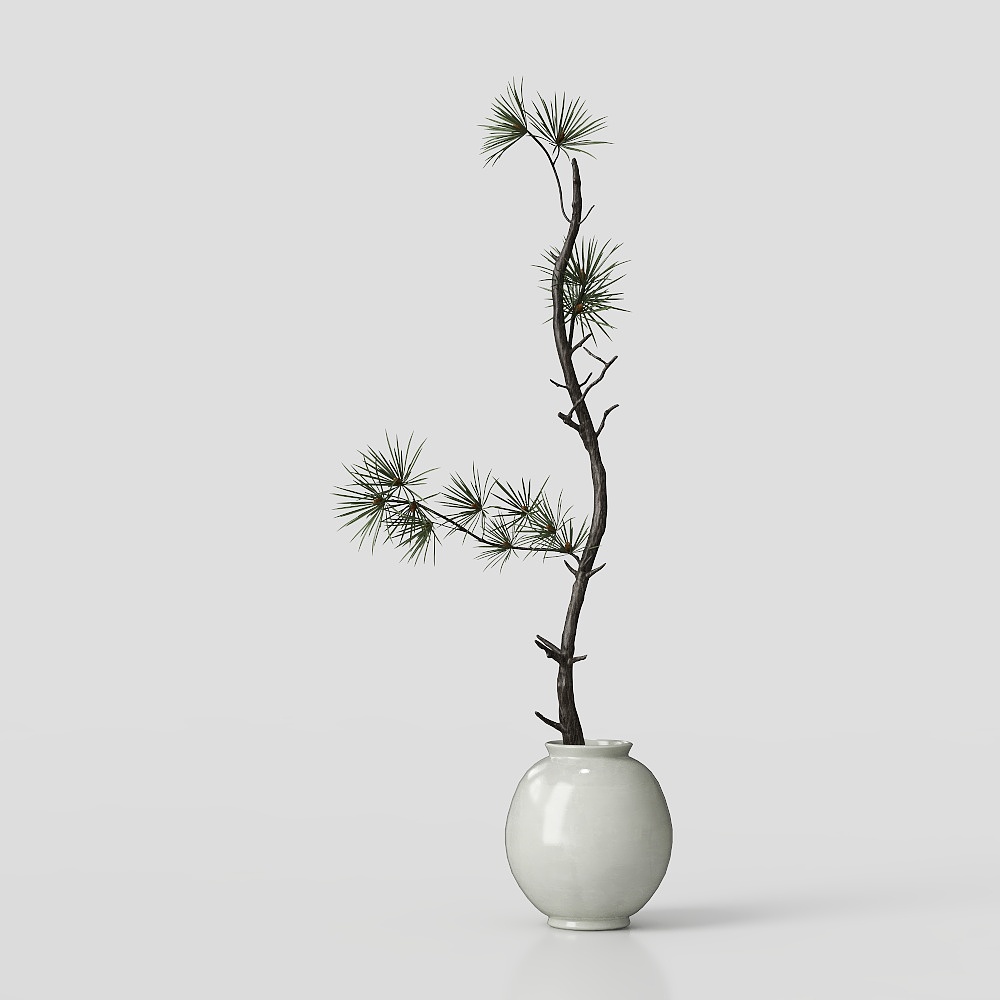 새로운 중국식 녹색 식물 장식