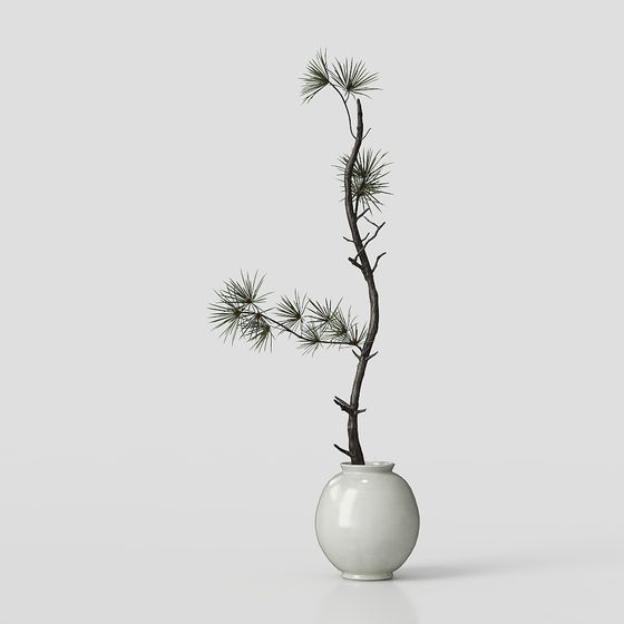 Stylish Low-Poly Pine Tree 3D Model for Creative Projects