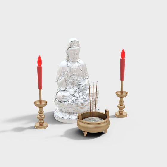 Cultured Buddhism Religion Art 3D Model