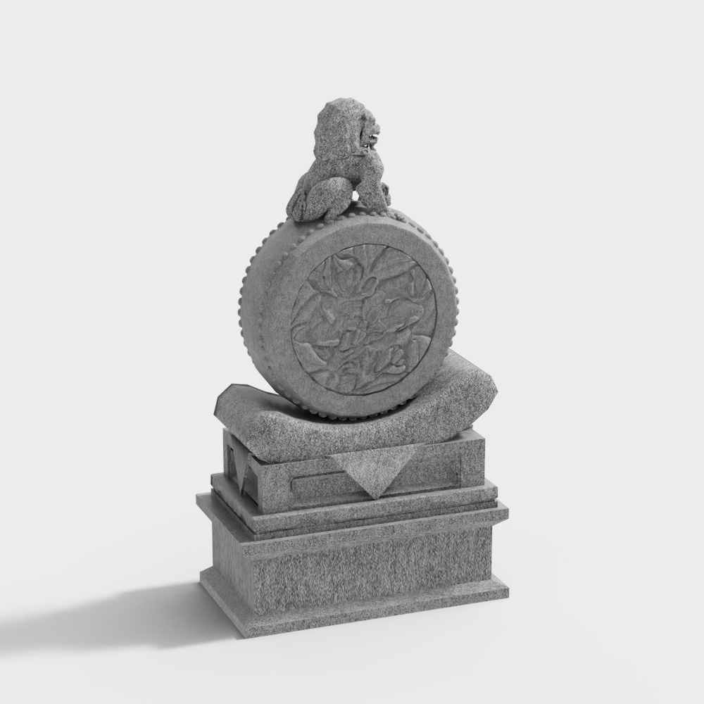 New Chinese style horse tethering post