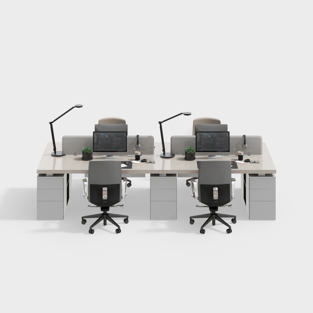 Modern office desk and chair combination