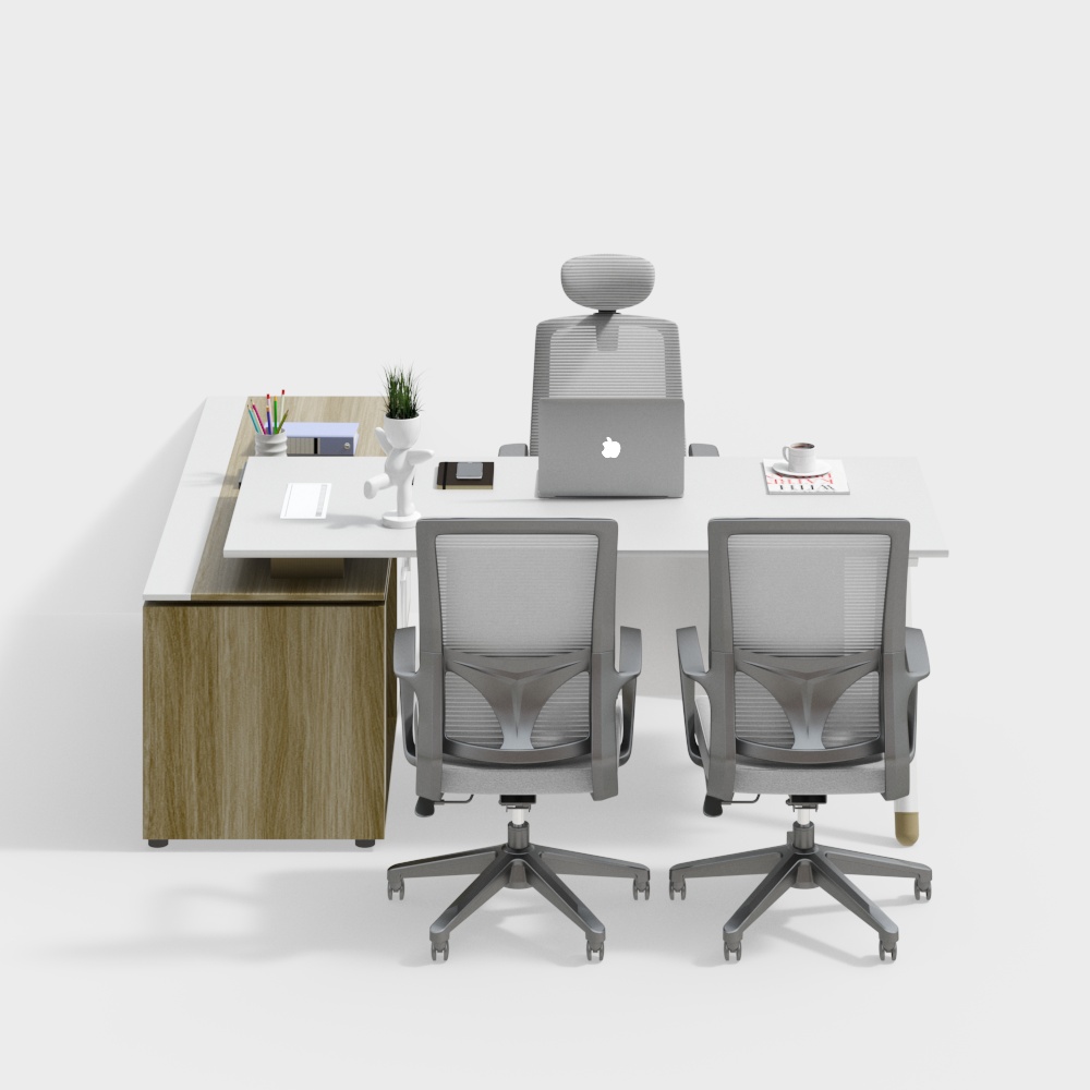 Modern office desk and chair combination