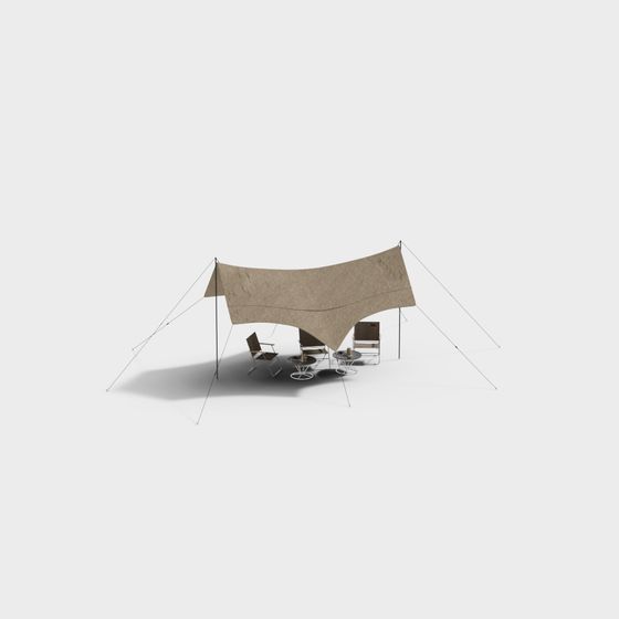 Modern Outdoor Leisure Tent 3D model