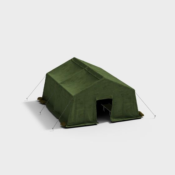 Realistic Military Tent 3D model