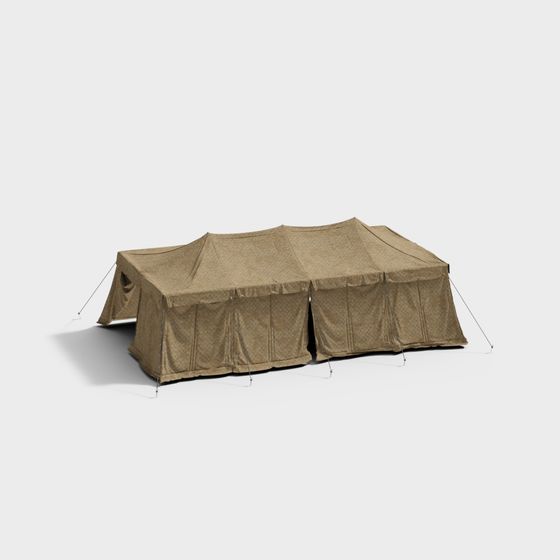 Military Tent 3D Model for Urban and Wilderness Designs