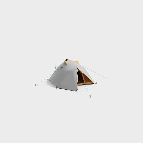 Minimalist Camping Tent 3D model for Modern Projects