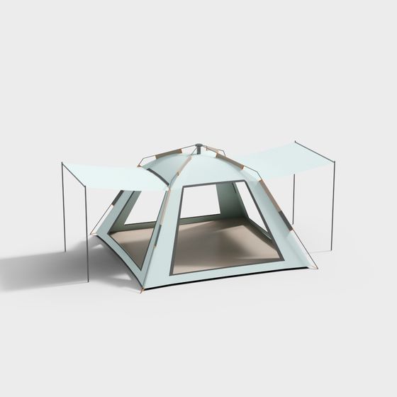 CampCraft Modern Minimalist Tent 3D model