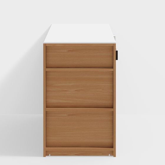 Stylish City Side Cabinet 3D model for Modern Spaces