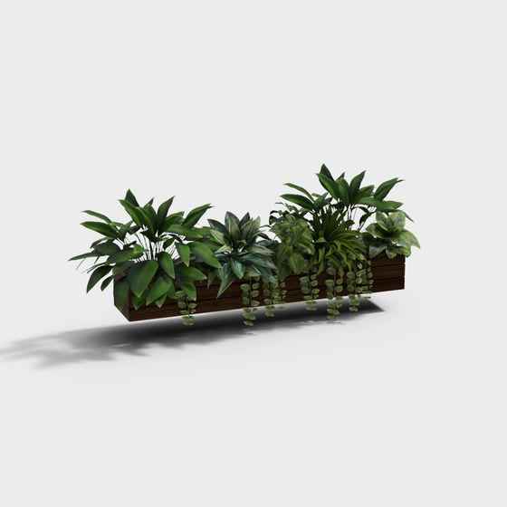Stunning Wooden Planter 3D model for Nature Lovers