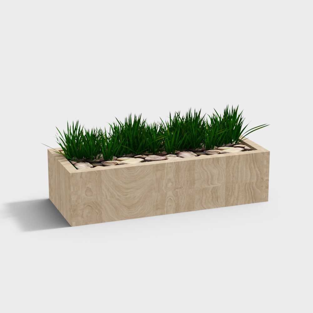 Parterre de fleurs en bois de support à fleurs moderne pour cour