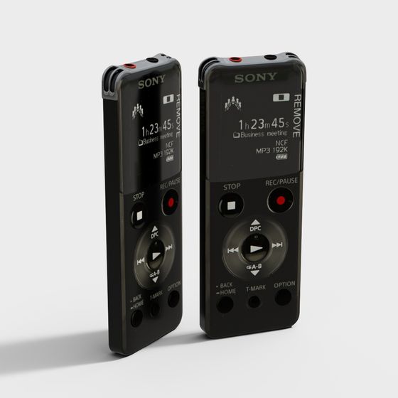 Sony Voice Recorder 3D model for Creatives