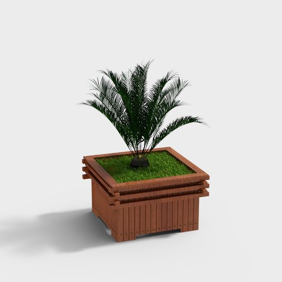 Urban Oasis Planter 3D model for Creative Spaces