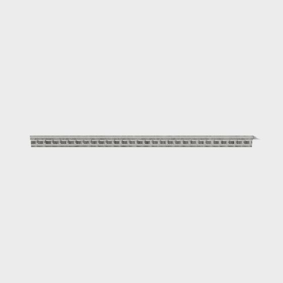 French Plaster Wire 3D Model for Decorative Corners