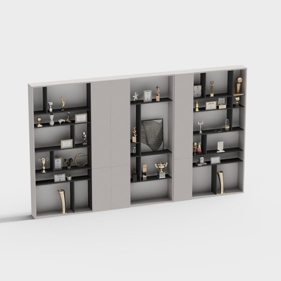Urban Elegance Bookshelf 3D model