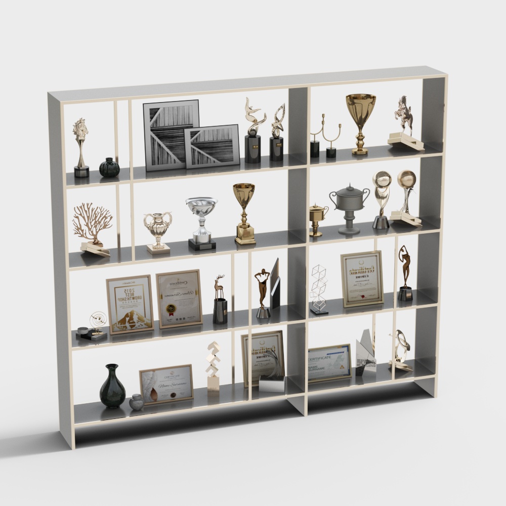 Trophy and certificate display stand