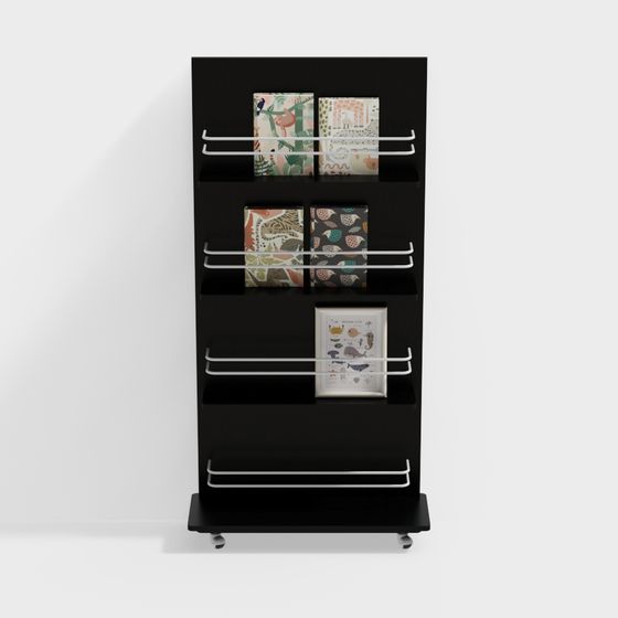 Urban Elegance Bookshelf 3D model