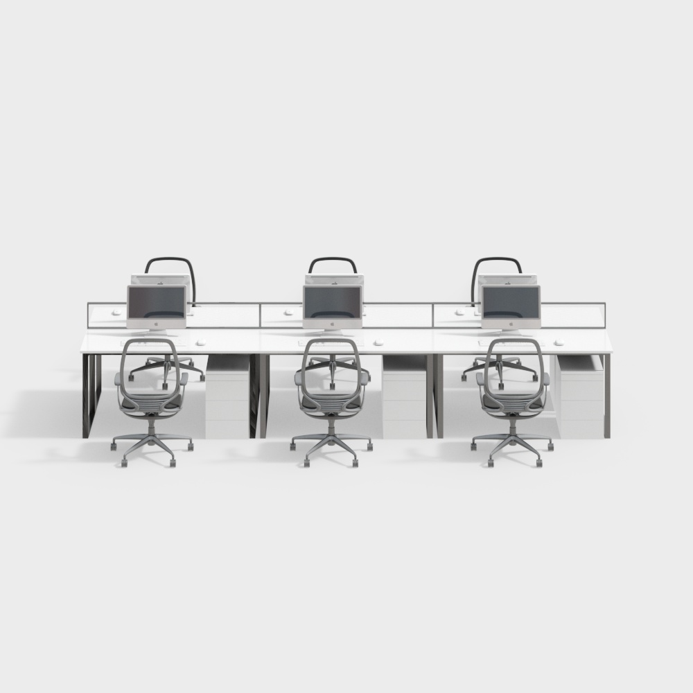 現代時尚辦公桌椅組合