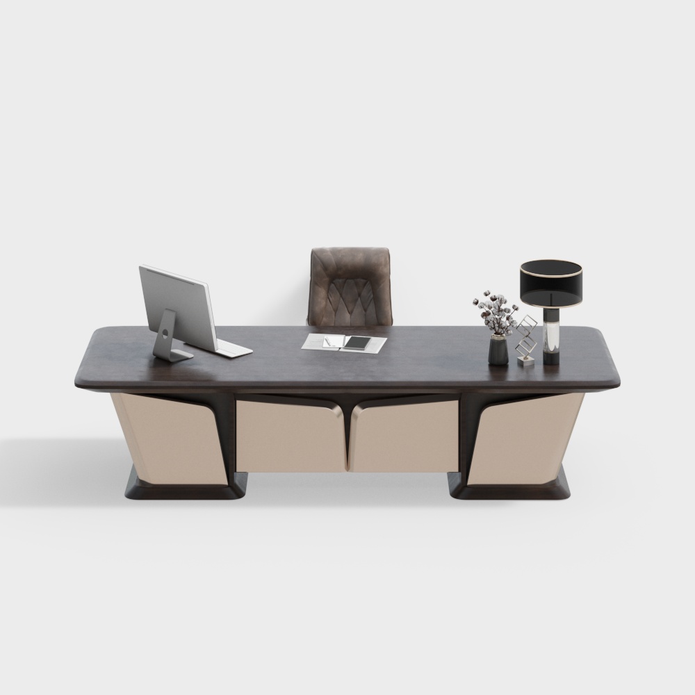 現代時尚辦公桌椅組合