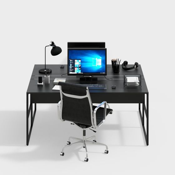 Urban Workspace 3D model for Modern Offices
