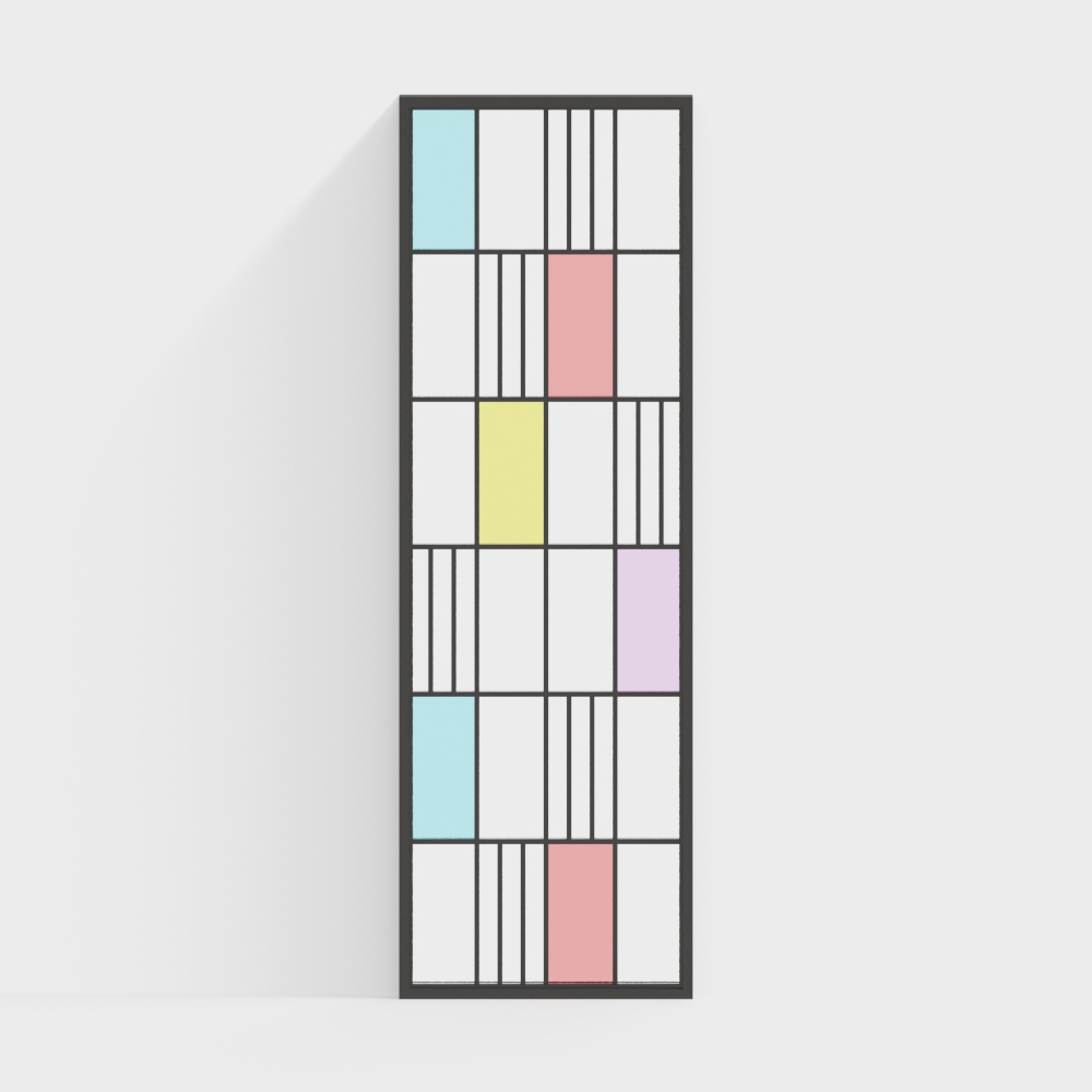 モダンなステンドグラスのパーティション