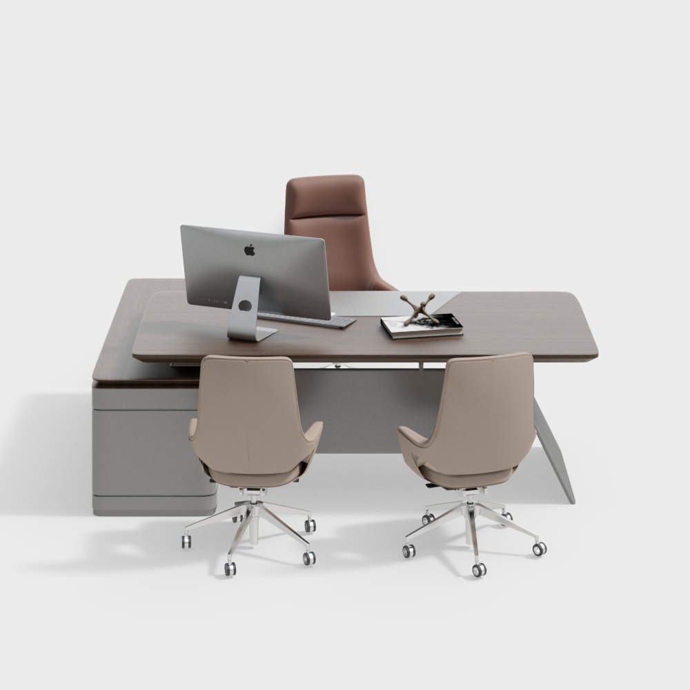 Combinaison de bureau et chaise de bureau modernes