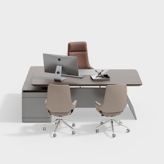 Combinaison de bureau et chaise de bureau modernes