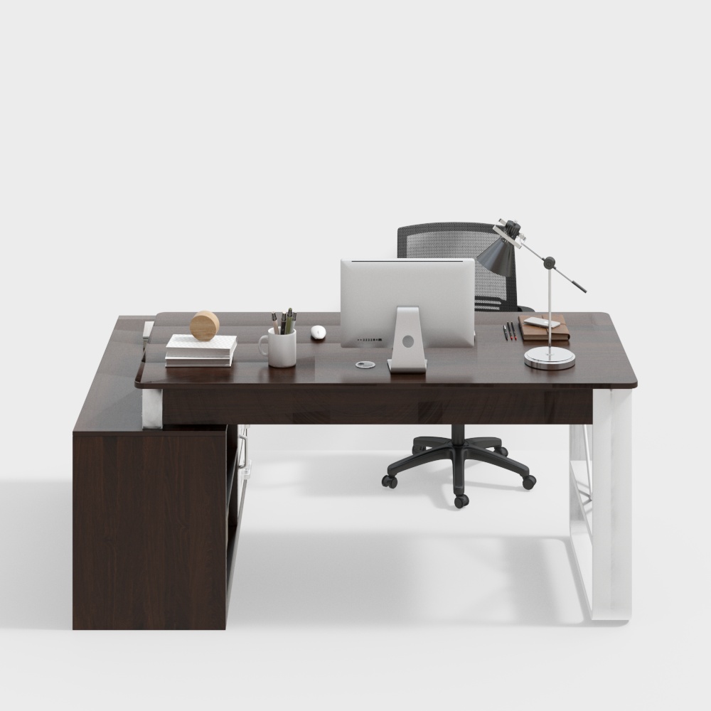 Modern office desk and chair combination