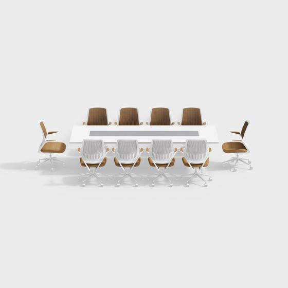 Modern Minimalist Conference Room 3D model