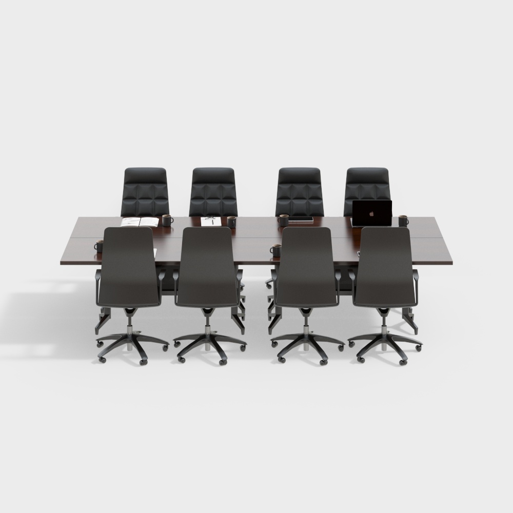 Modern Conference Table and Chair Set